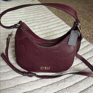 Guess Dark Red Shoulder Bag
